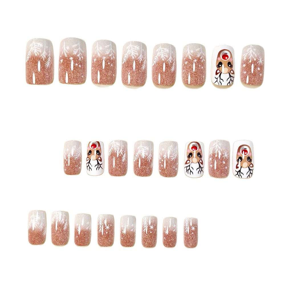 Festive Themed Press-On Nail Art Bowlift