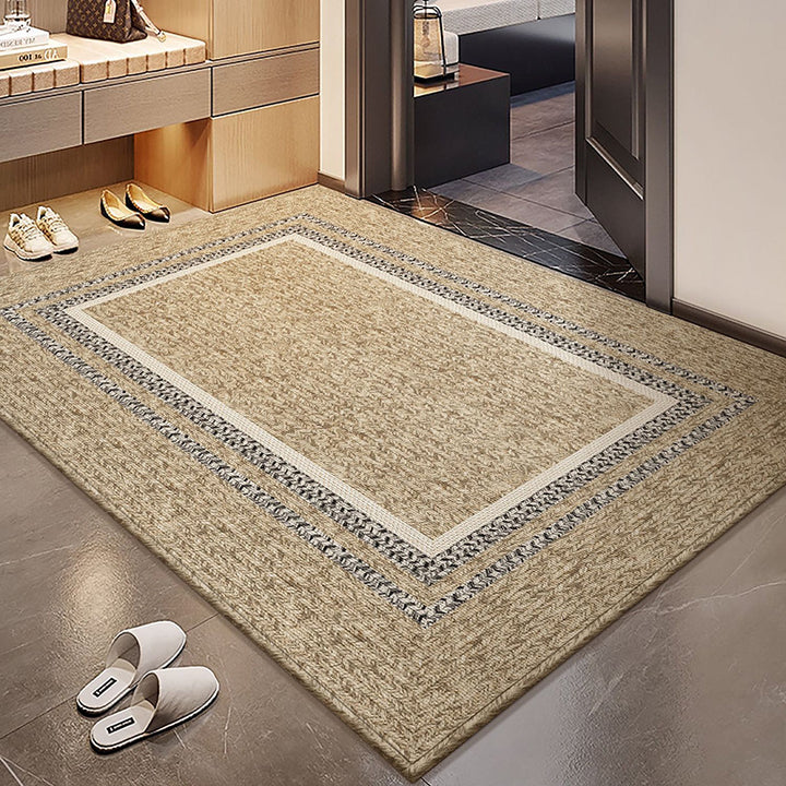 Elegant Textured Indoor Area Mat