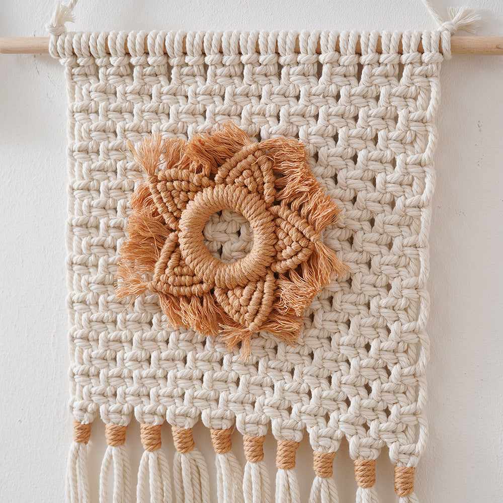 Macrame Floral Wall Hanging Decor Bowlift