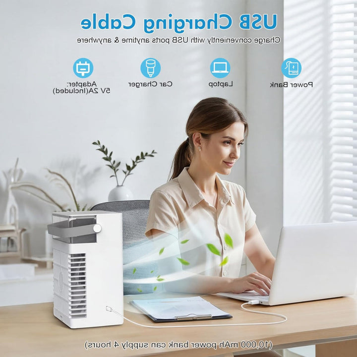 Unisex portable mini air conditioner fan Bowlift
