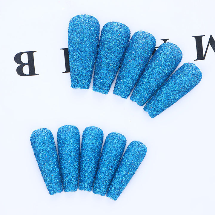 High-quality artificial nails with glitter effects Bowlift