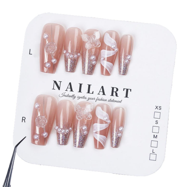 Fashion Press-On Nail Art Bowlift