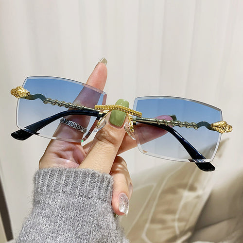 Ladies Designer Glasses with elegant and transparent metal frame Bowlift