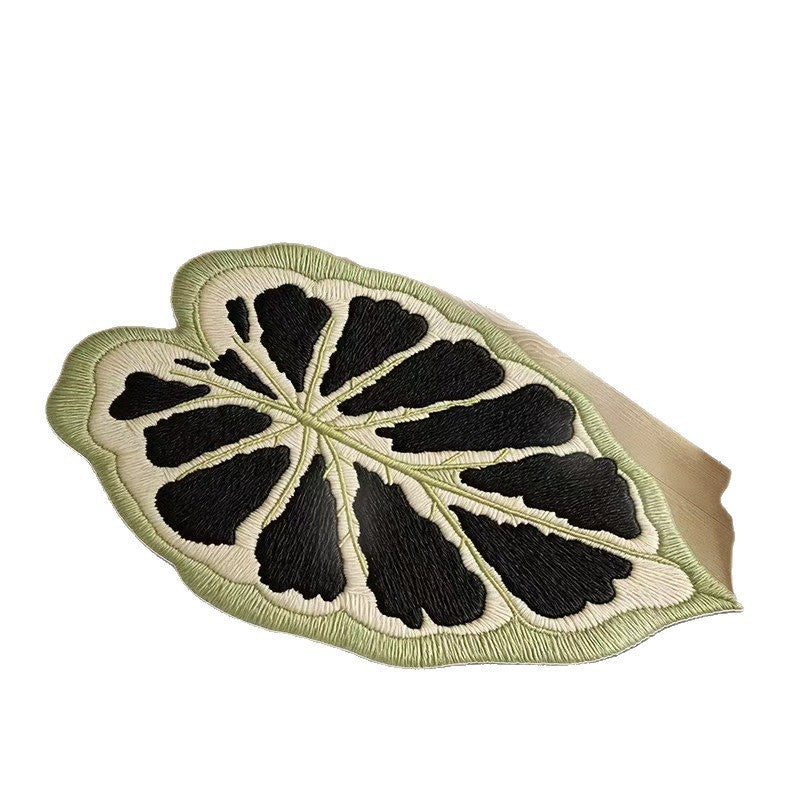 Monstera Leaf Shaped Floor Mat Bowlift
