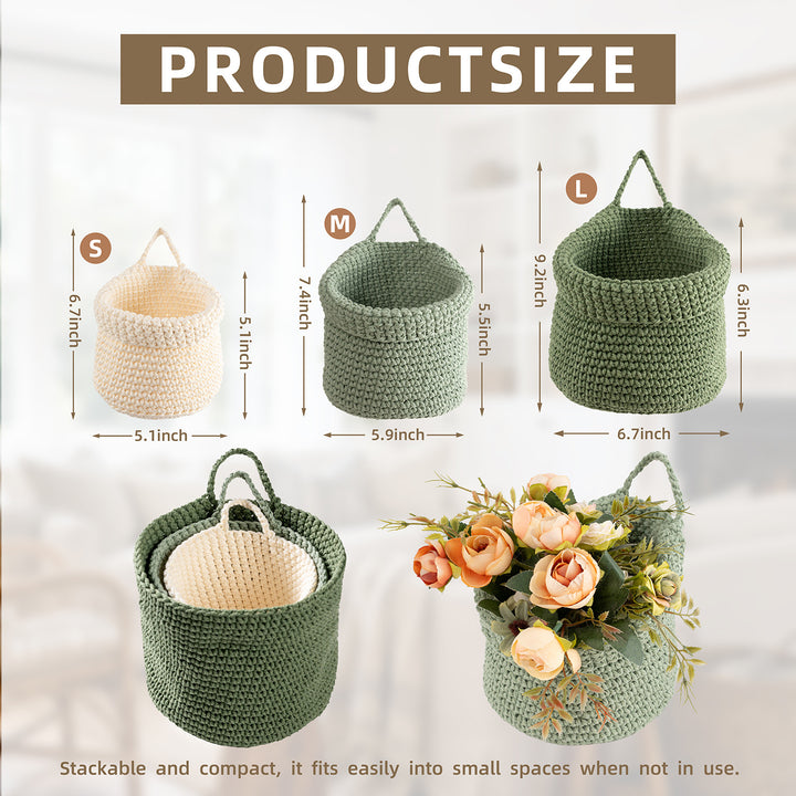 Decorative Macrame Storage Basket Bowlift