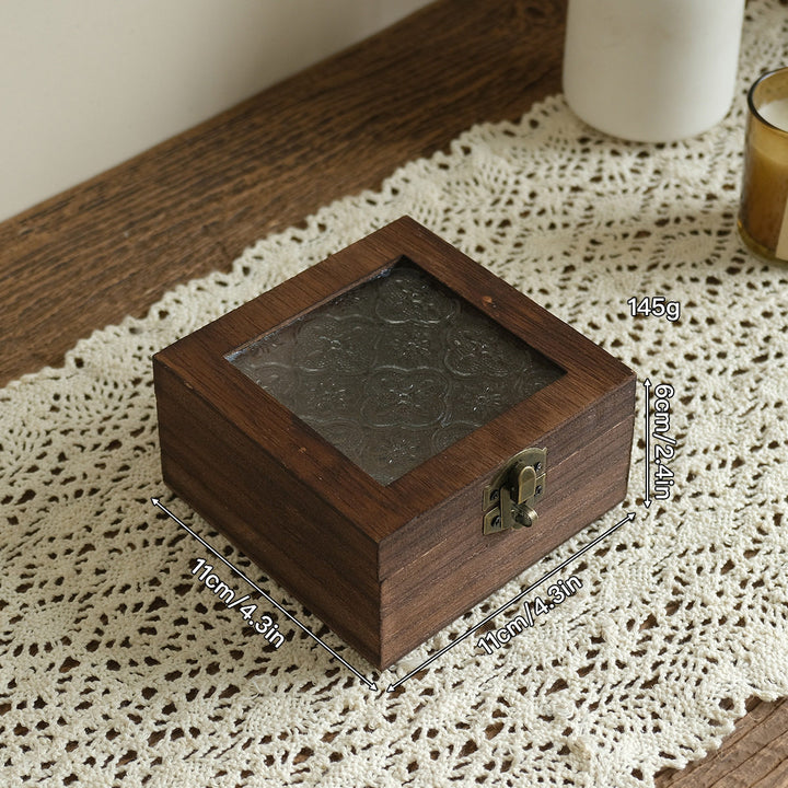 Vintage Octagonal Wooden Jewelry Box