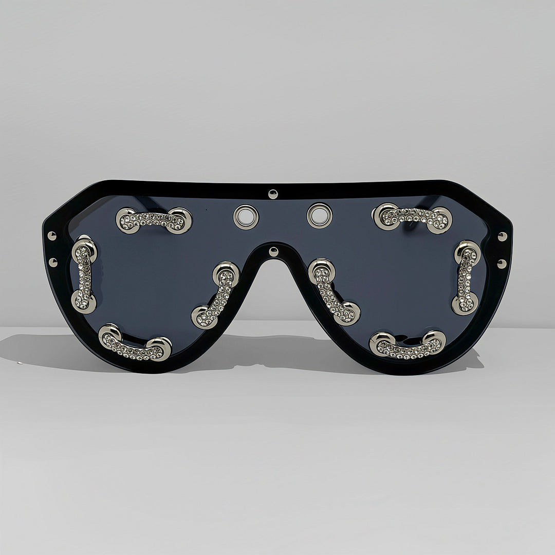 Women's extravagant designer sunglasses with sparkling accents Bowlift