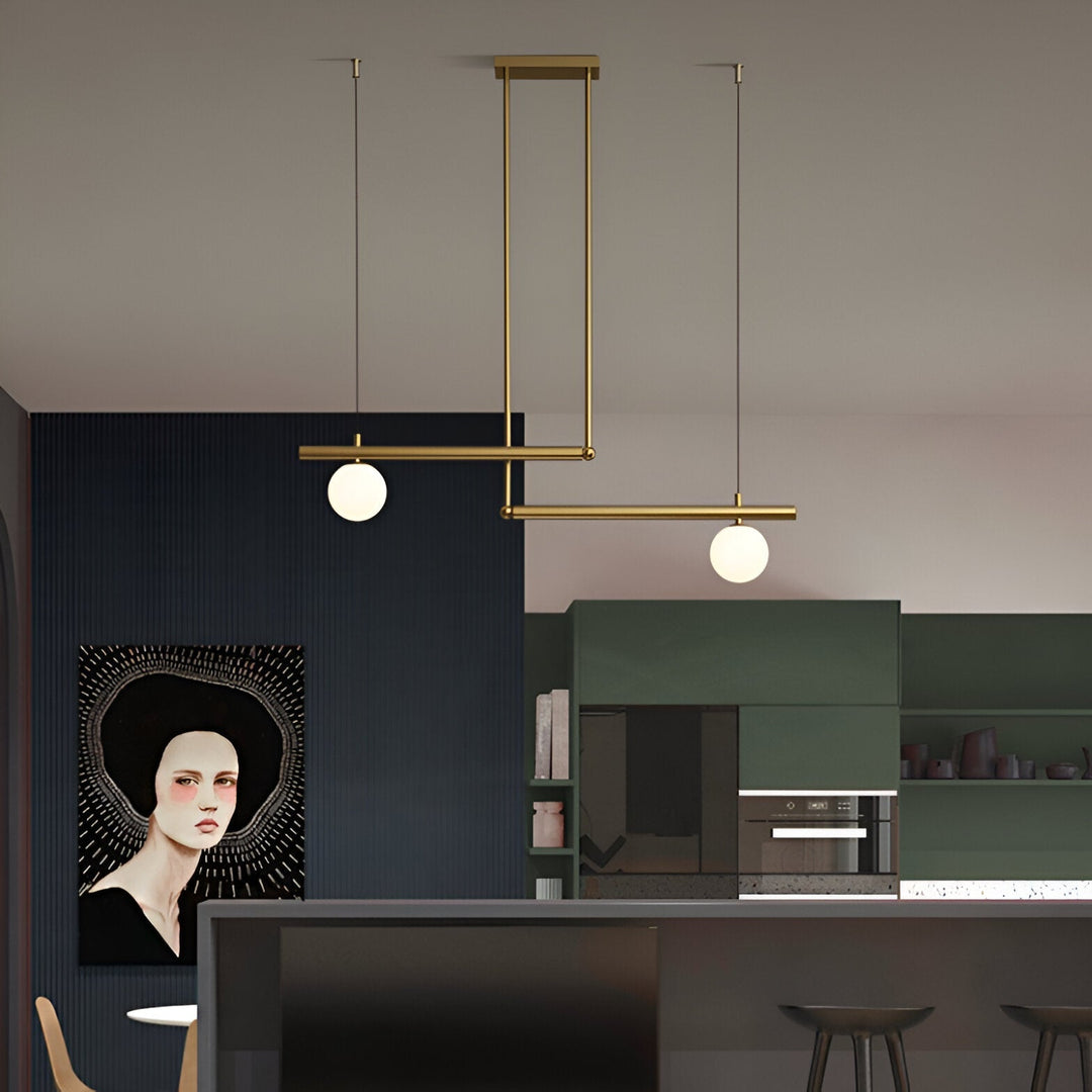 BowLift | Nordic Glass Linear Luxury Pendant Lamp