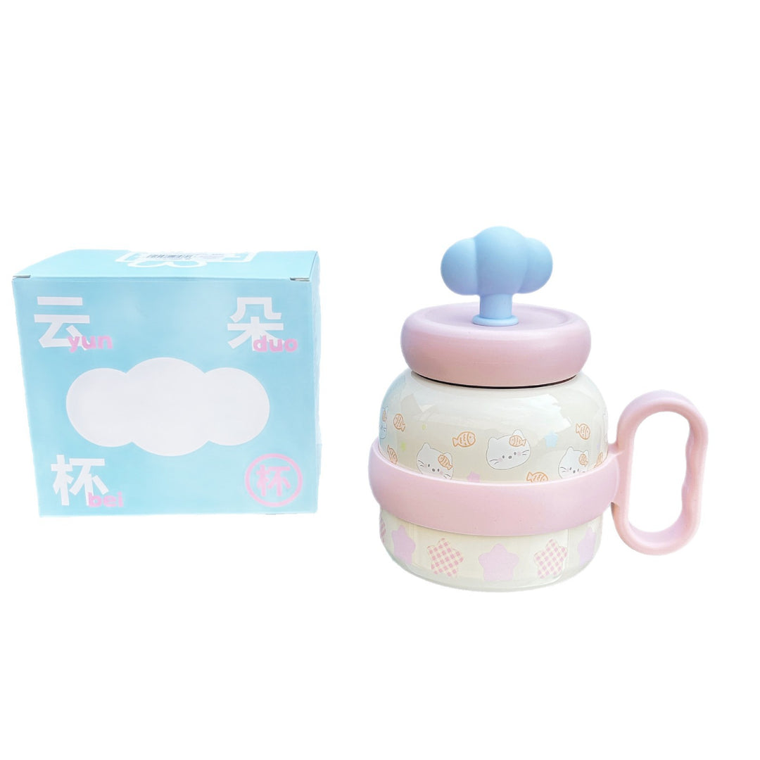 Women's creative drinking bottle with playful design Bowlift