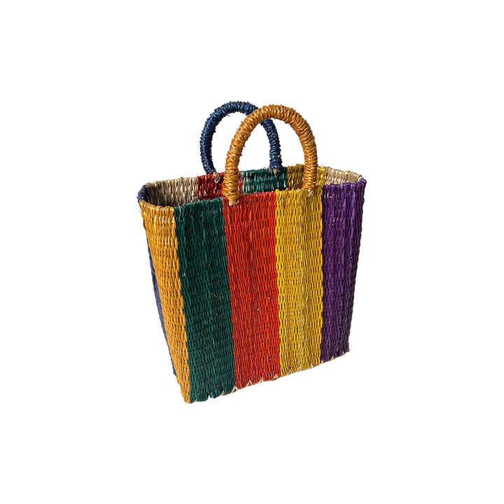Women's versatile and handcrafted tote bag made of colorful seagrass Bowlift