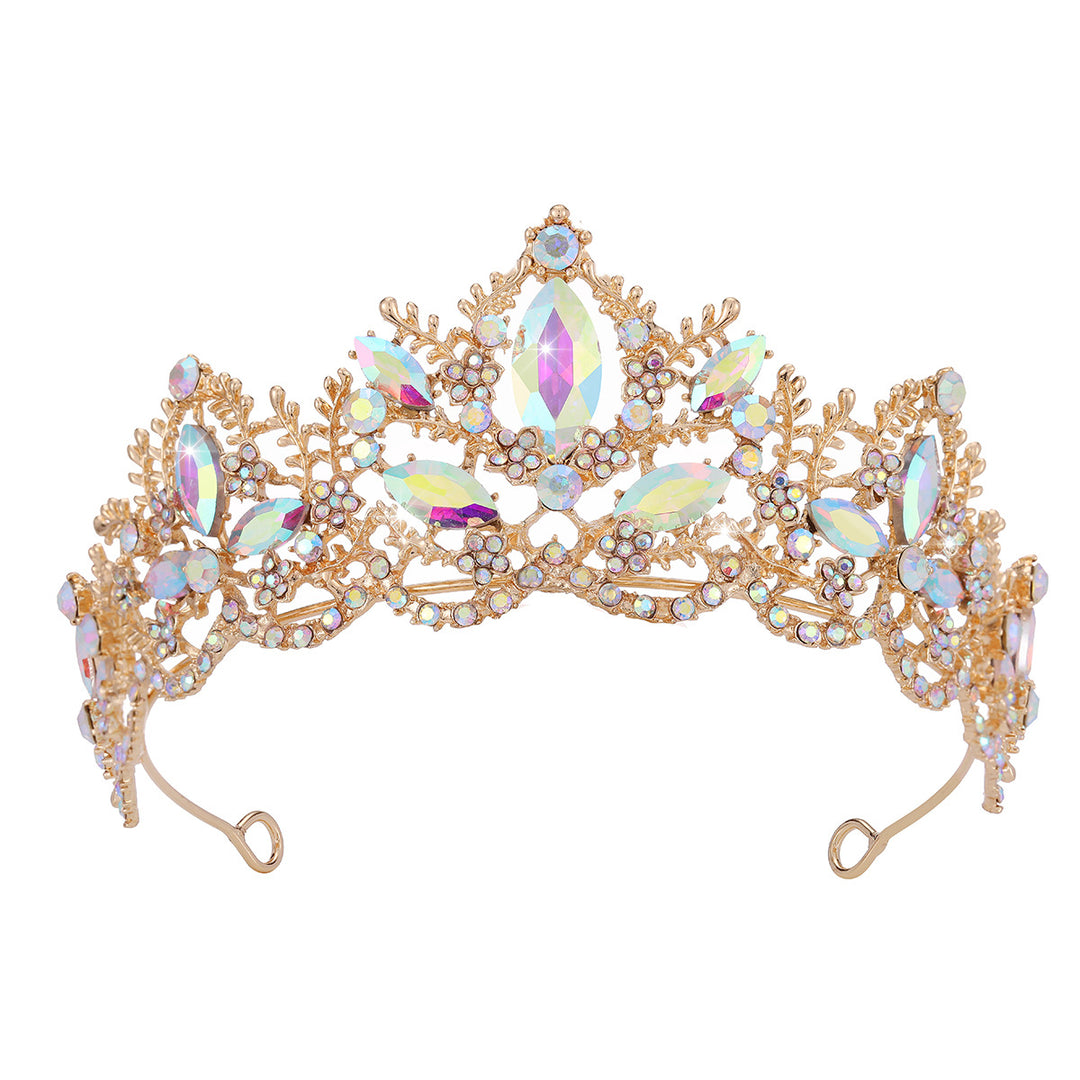 Ladies Glamorous Tiara with Sparkling Crystal Decorations Bowlift