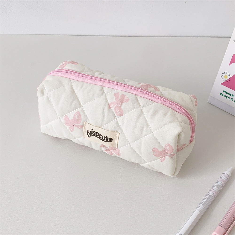 Stylish Quilted Pencil Case Bowlift