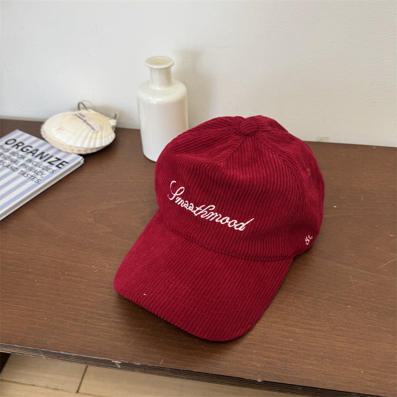 Women's Velvety Textured Baseball Cap Bowlift