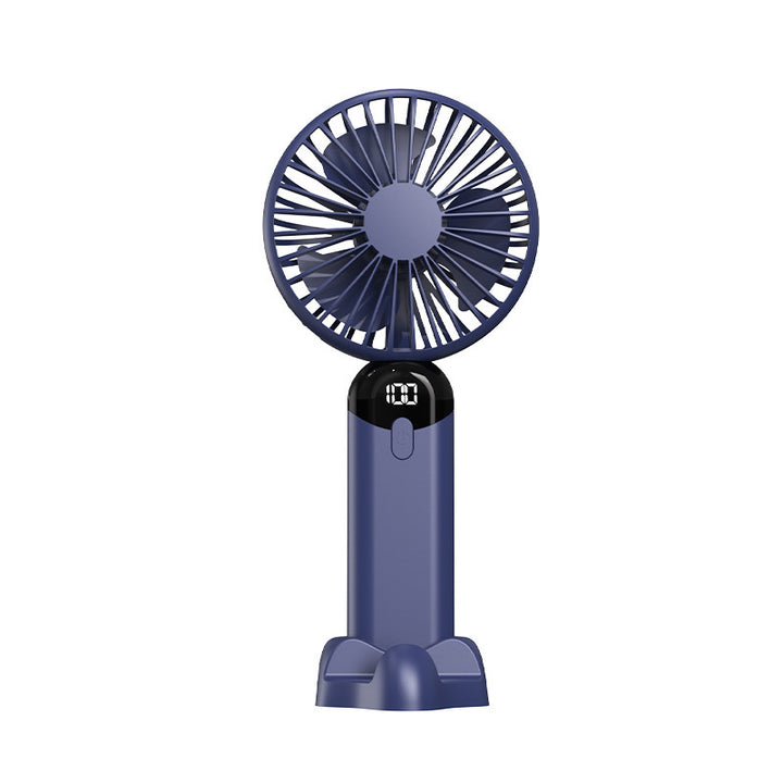 Unisex nan rechargeable portable handheld and desk fan with LED battery indicator Bowlift