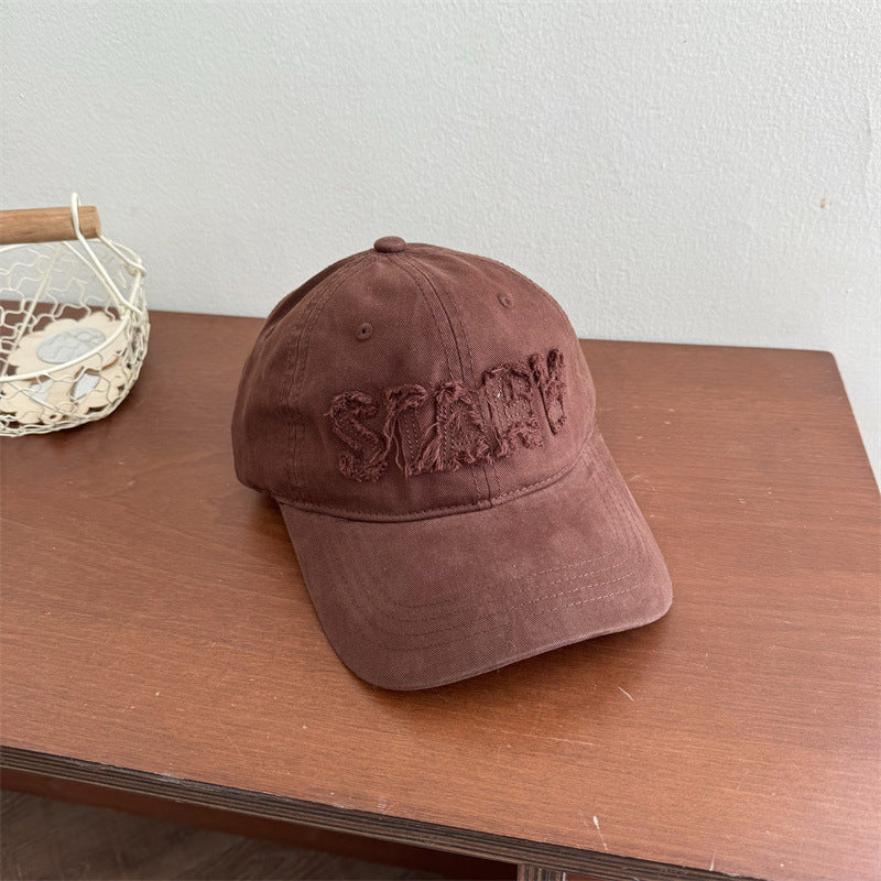Women's Casual Distressed Baseball Cap Bowlift