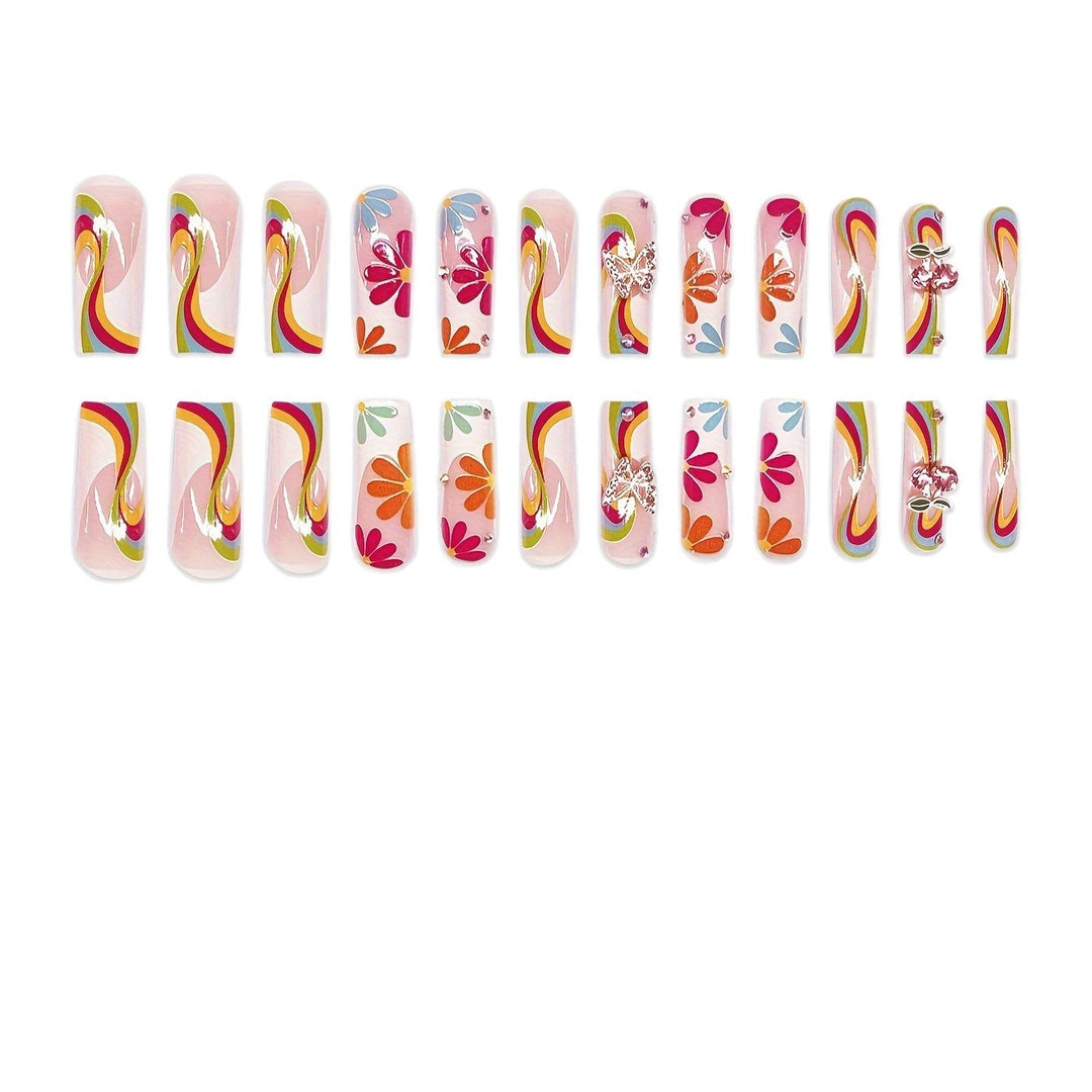 Colorful Artistic Nail Enhancements Bowlift