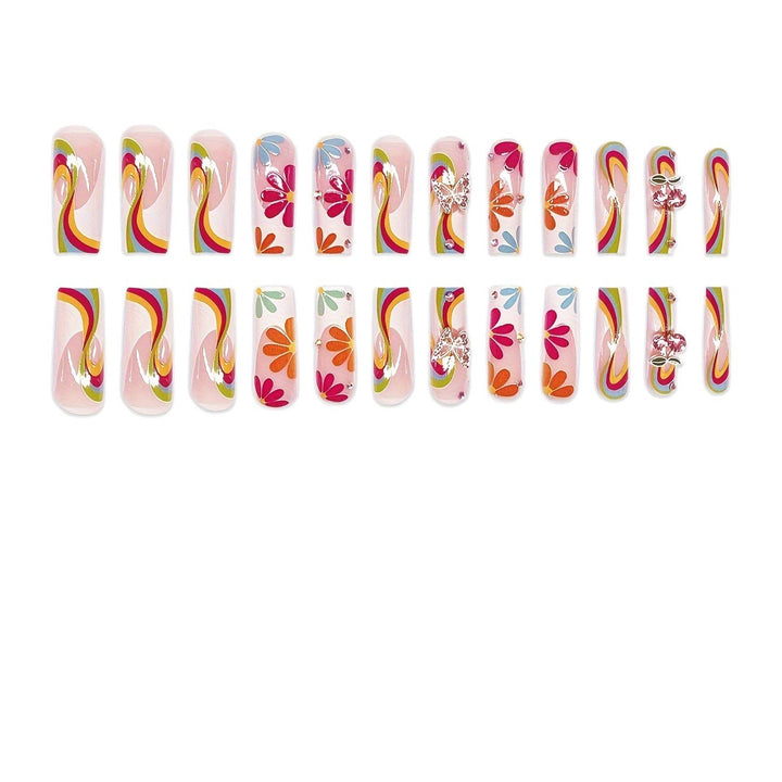 Colorful Artistic Nail Enhancements Bowlift