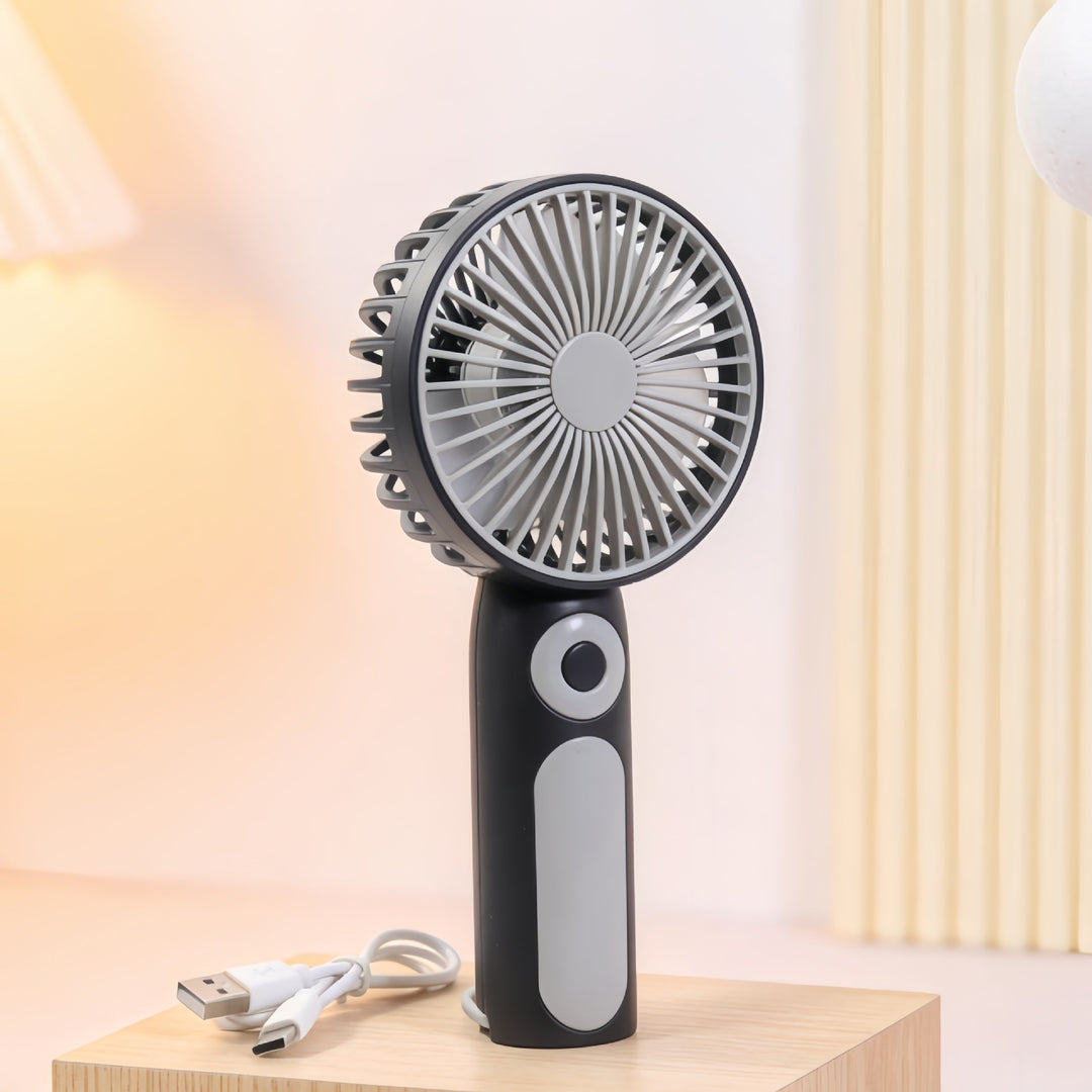 Women's Portable Hand Fan with USB Connection Bowlift