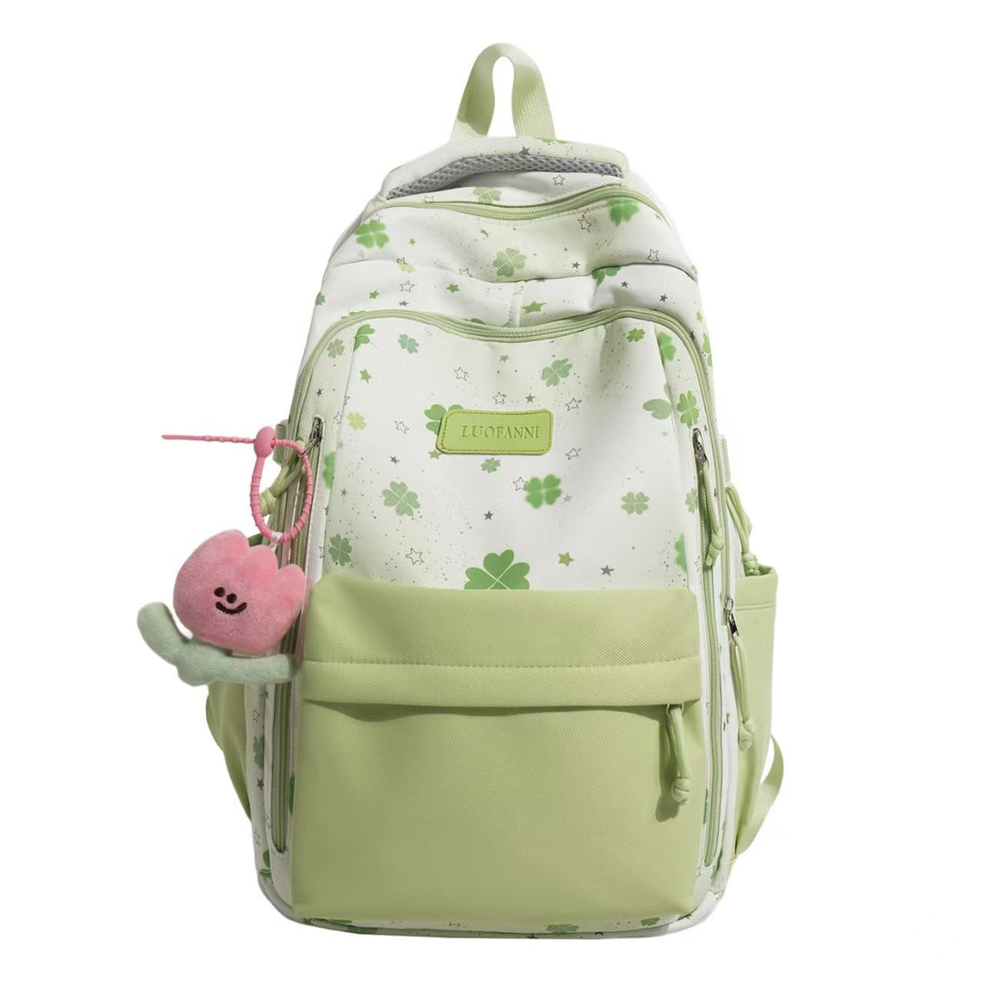 Versatile Floral Print Backpack Bowlift