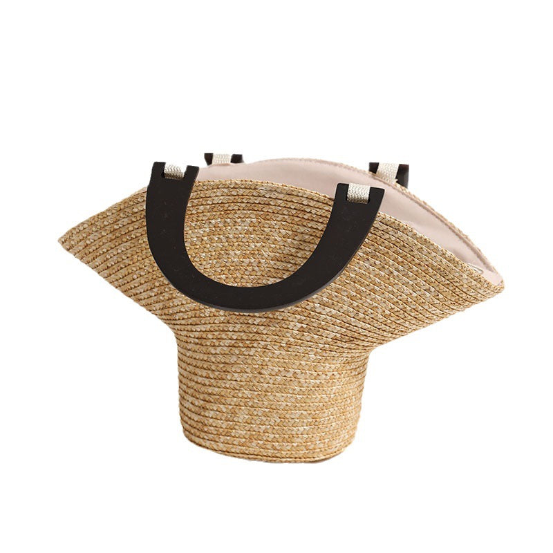 Fashionable Basthandbag with Stylish Plastic Handles Bowlift