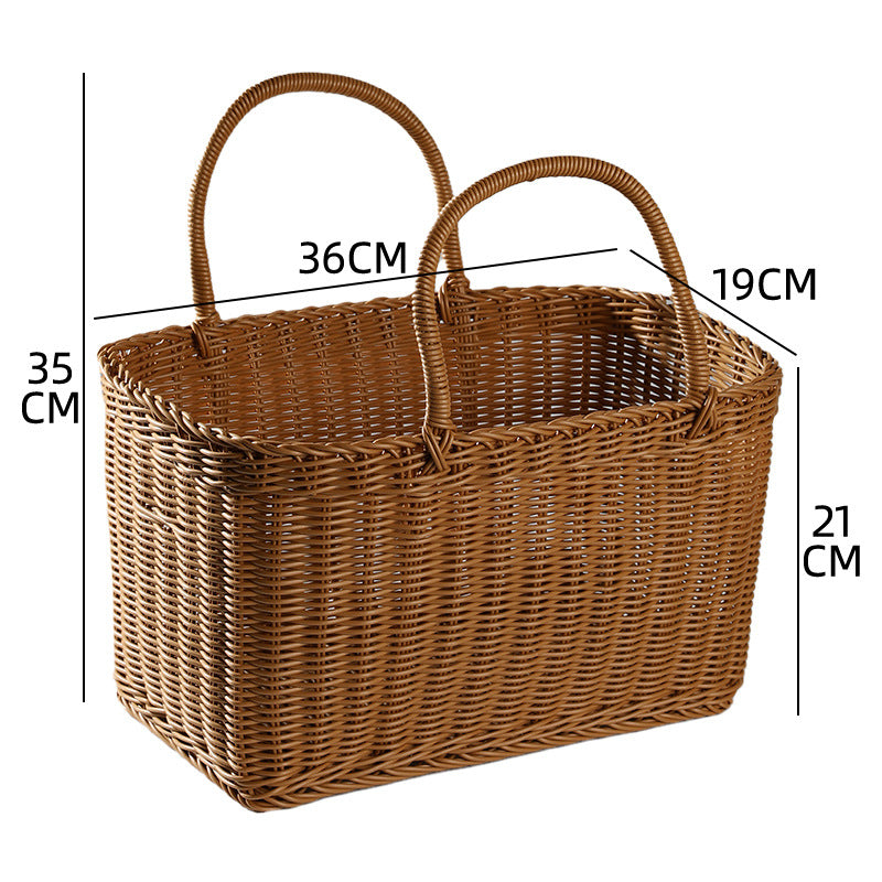 Unisex Large Storage Basket made of Woven Material Bowlift
