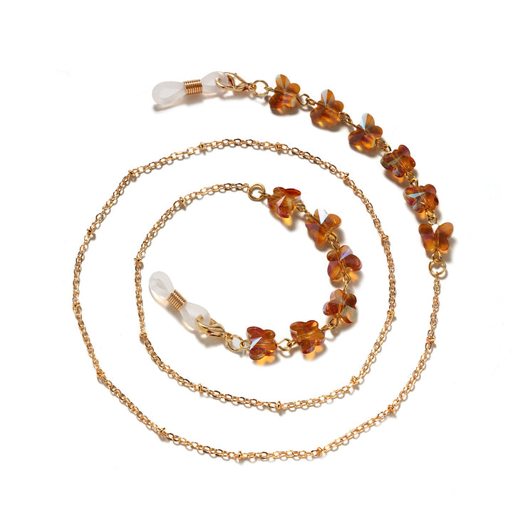 Floral Embellished Eyewear Chain Bowlift