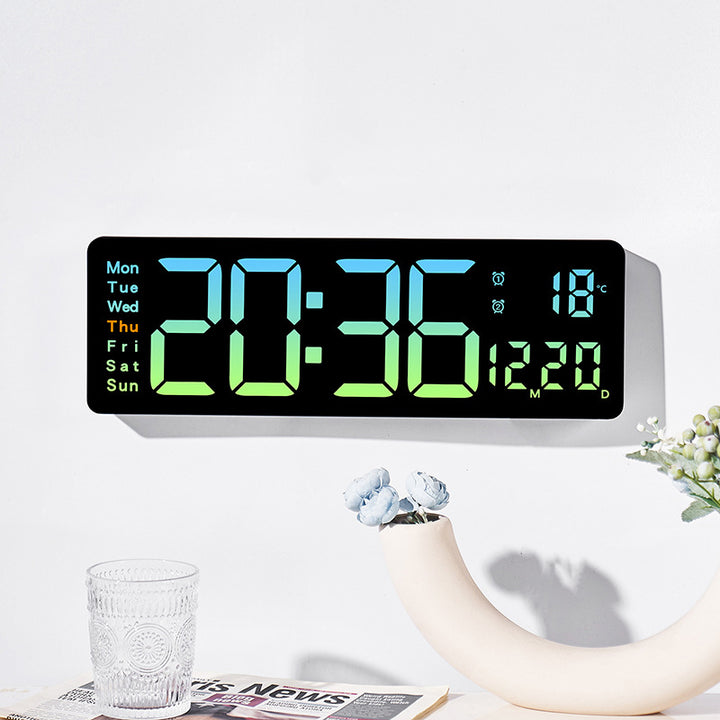 Funk alarm clock with large LED display and temperature display Bowlift
