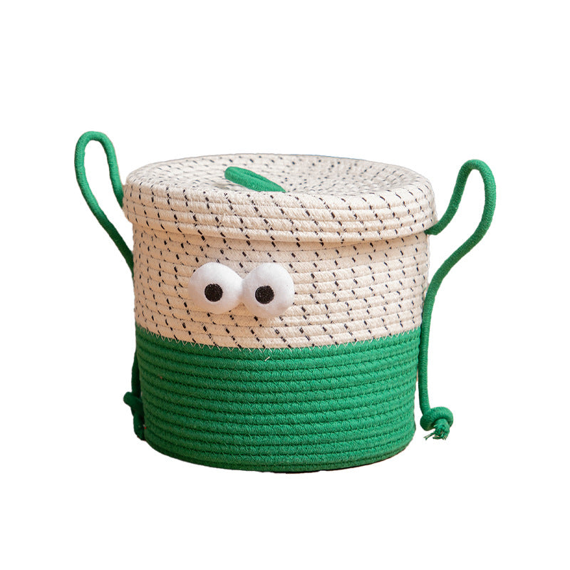 Decorative Cotton Storage Basket Bowlift