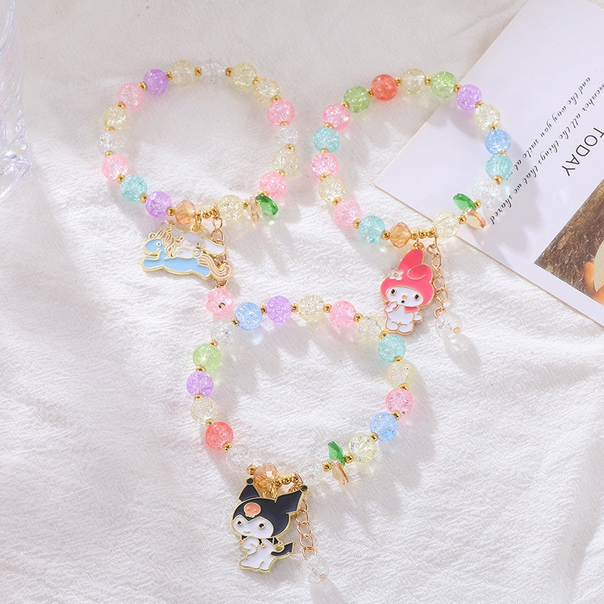 Playful bracelet with colorful glass beads Bowlift