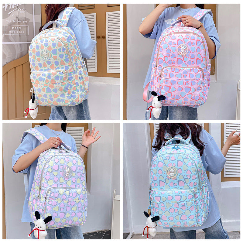Cheerful school backpack with unique patterns and practical compartments Bowlift