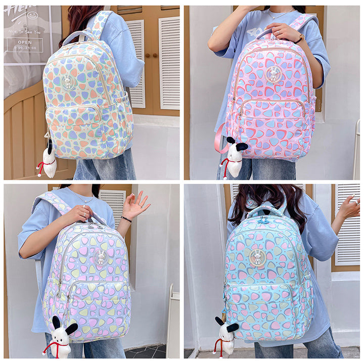 Cheerful school backpack with unique patterns and practical compartments Bowlift