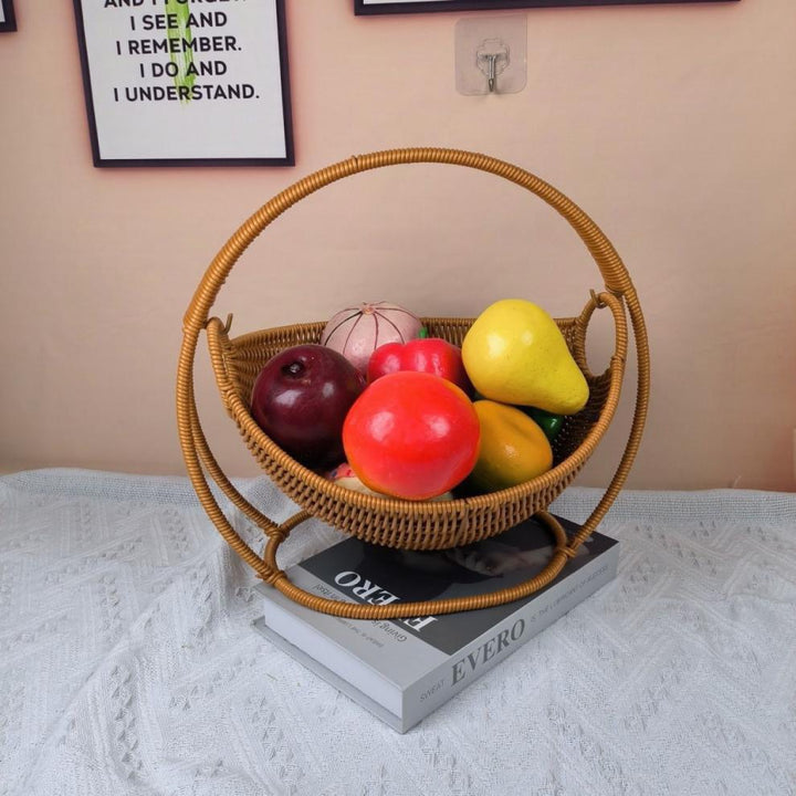 Unisex Designer Storage Basket with Elegant Handles Bowlift