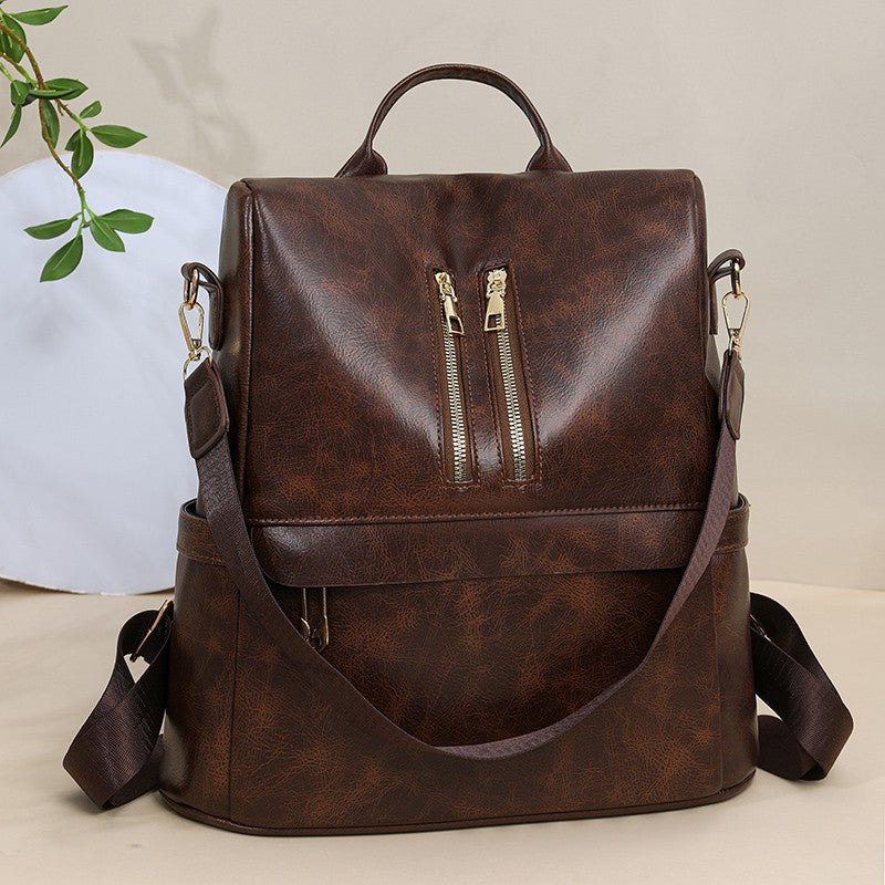 Versatile Vegan Leather Backpack Bowlift