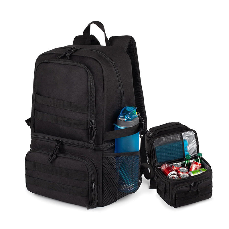 Multifunctional outdoor backpack with cooler Bowlift
