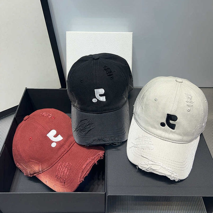 Men's Distressed Vintage Baseball Cap Bowlift