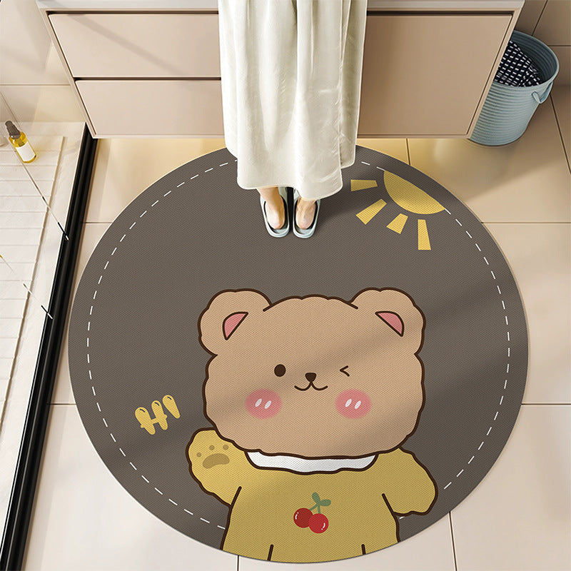 Round Decorative Bath Mat Bowlift