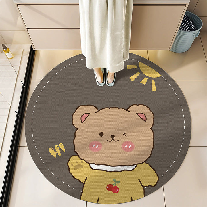 Round Decorative Bath Mat Bowlift