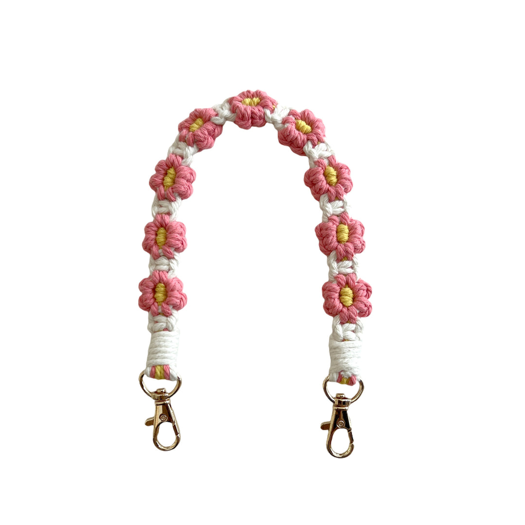 Floral Macrame Keychain Strap Bowlift