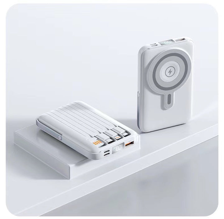 Portable power bank with intelligent fast charging feature and LED display Bowlift