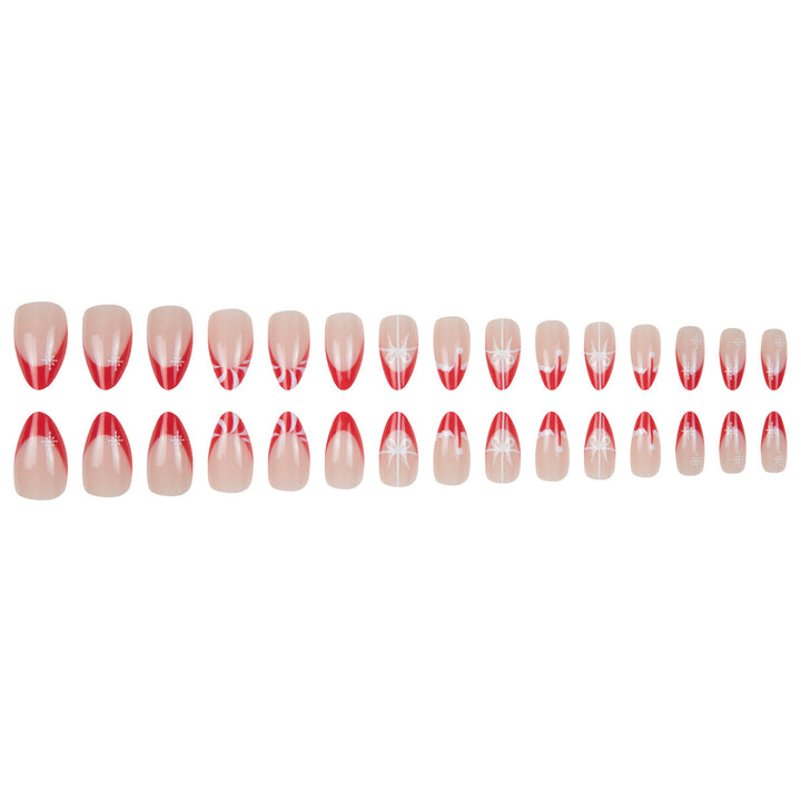 Festive Themed Press-On Nail Art Bowlift