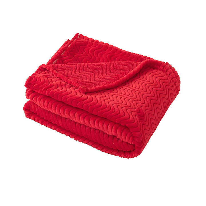 Ladies Soft and Luxurious Plush Blanket with Detailed Rib Structure Bowlift