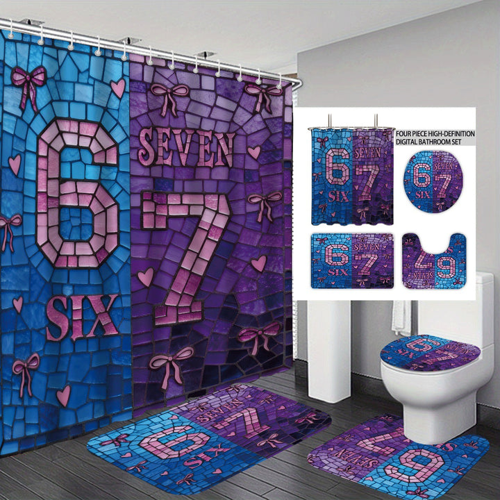 Colorful Dessert-Themed Bathroom Set Bowlift