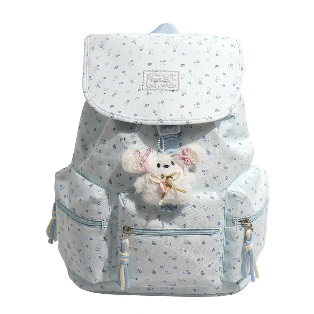 Children's Cute Floral Print Backpack Bowlift