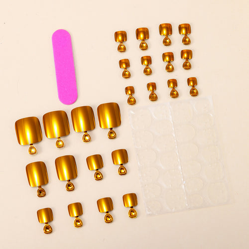 Reflective Metallic Nail Art Extensions Bowlift
