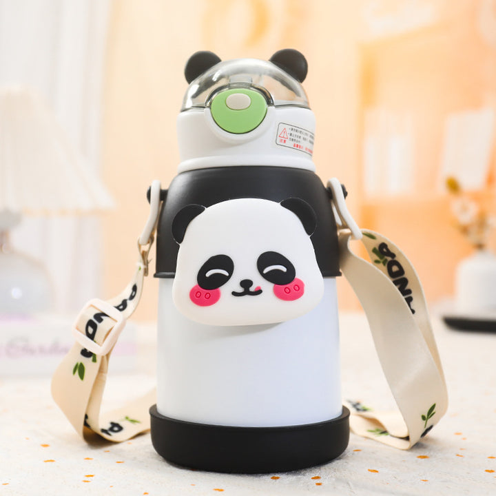 Ladies Insulated Water Bottle with Colorful Rabbit Design Bowlift