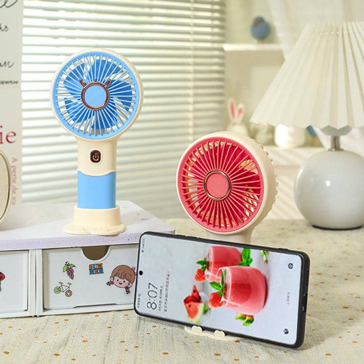Portable USB Hand Fan with Cute Animal Design Bowlift