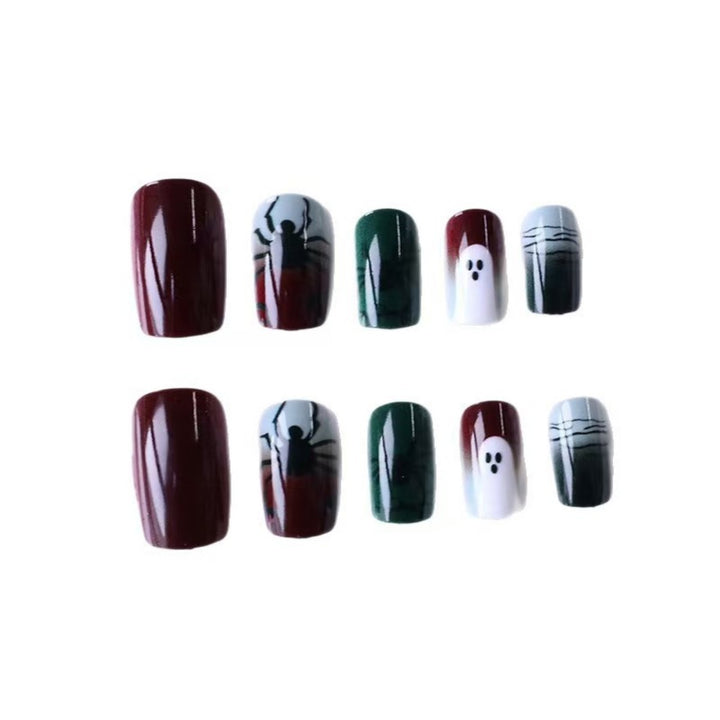 Spider Design Artificial Nails Bowlift