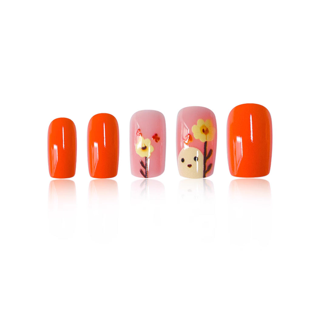 Artistic Floral Nail Art Bowlift