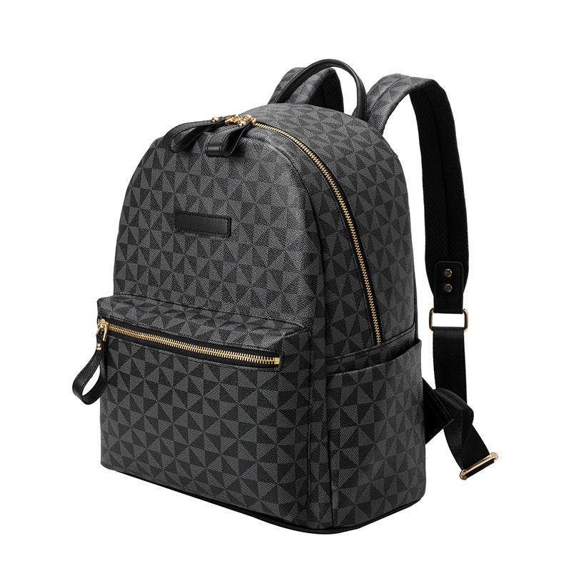 Fashionable backpack in geometric design Bowlift