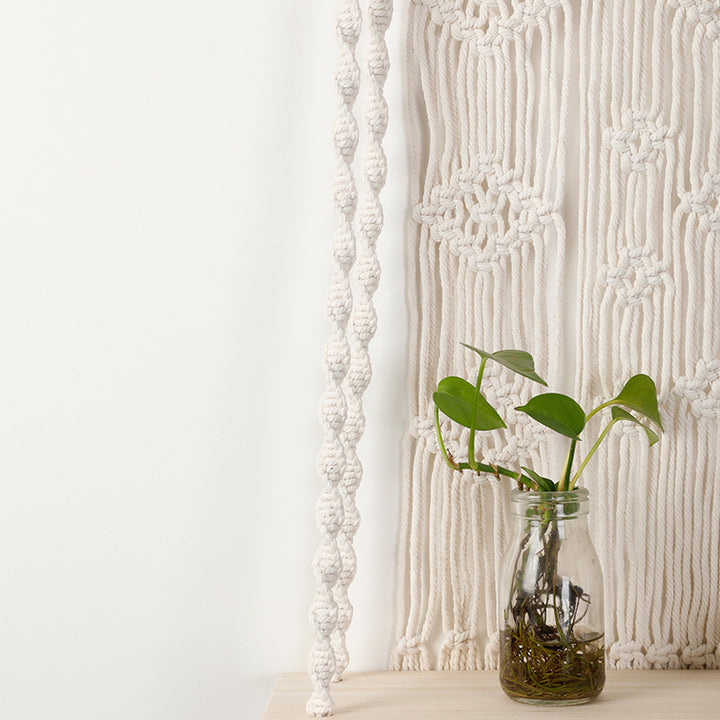 Macrame Wall Shelf with Hanger Bowlift